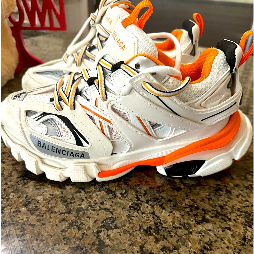 Selling kids Balenciga track sneakers size 36, 4 in US.  Only worn twice.